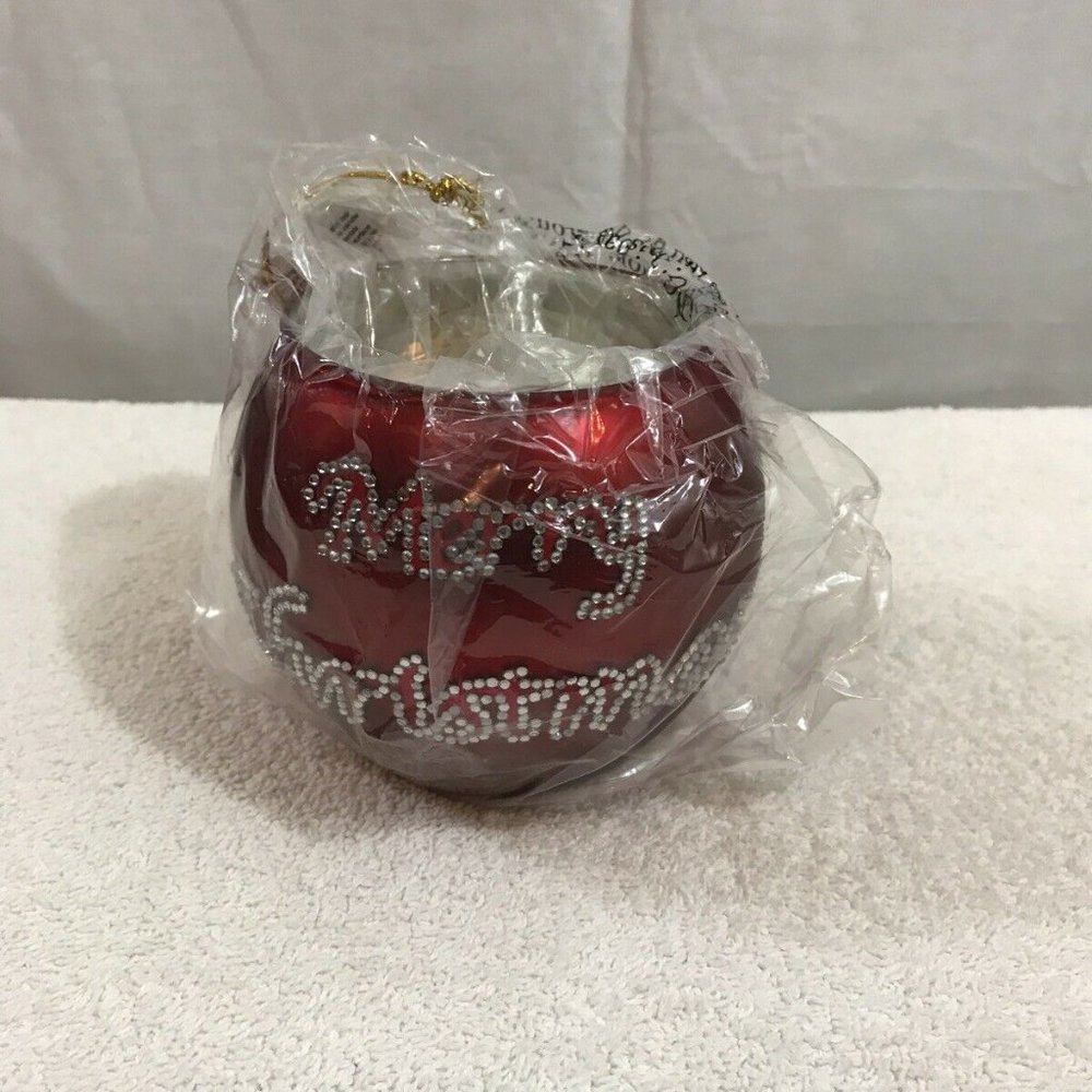 Roman Inc. Merry Xmas Candle Holder #39666 - NEW